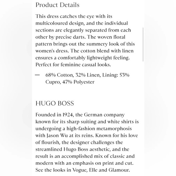 HUGO BOSS Hellery Patterned Dress US 8 - Picture 6 of 12